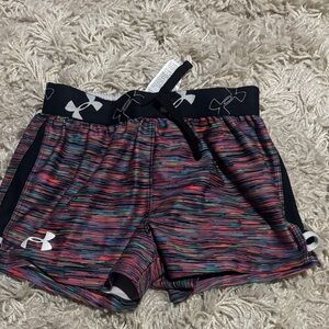 Under Armour Black and Pink Athletic Shorts